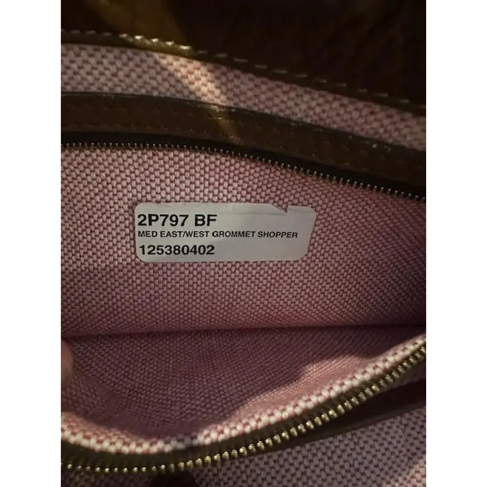 Dooney & Bourke Medium East West Grommet Shopper Tote Shoulder Bag EUC